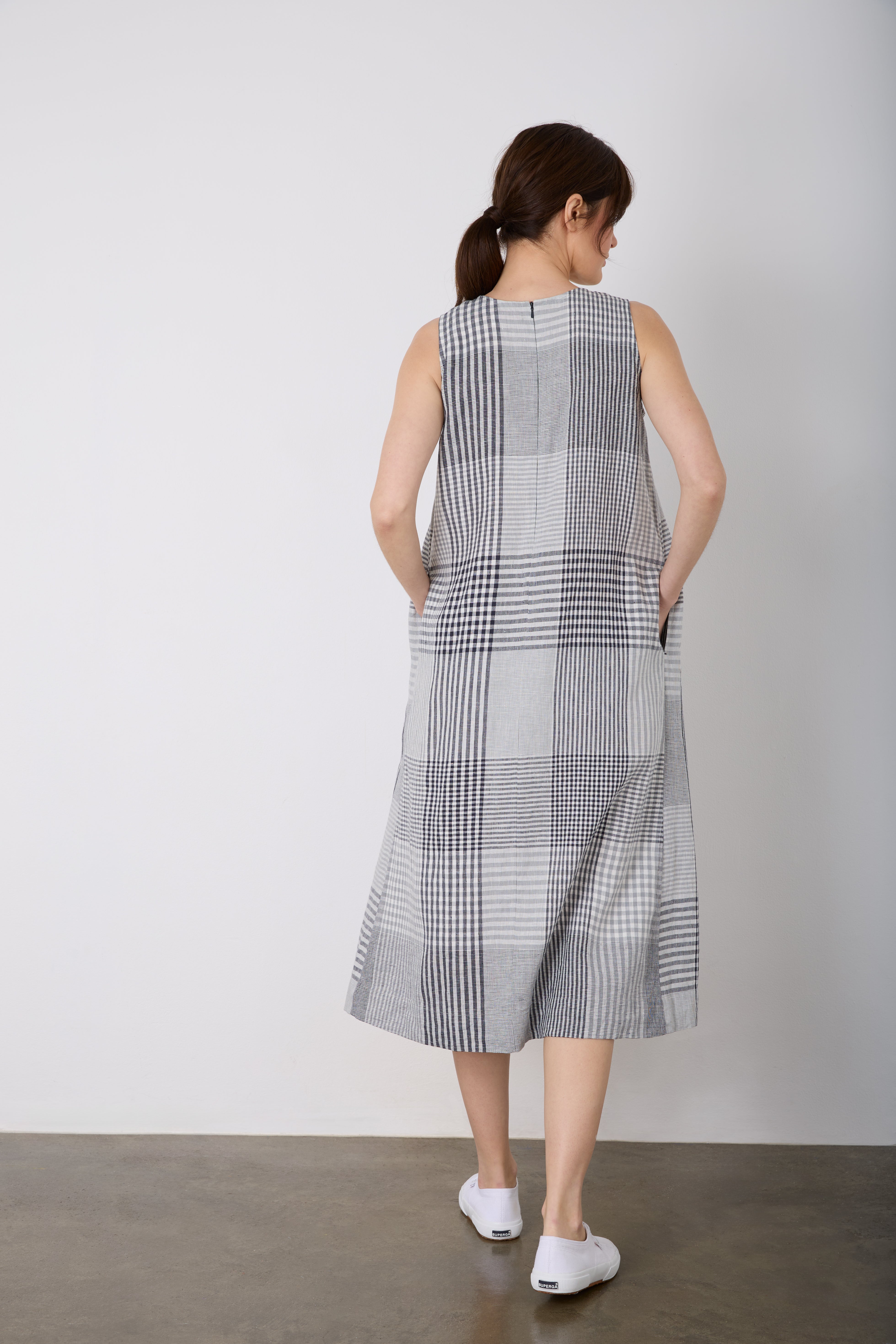 The Sleeveless Pintuck Dress