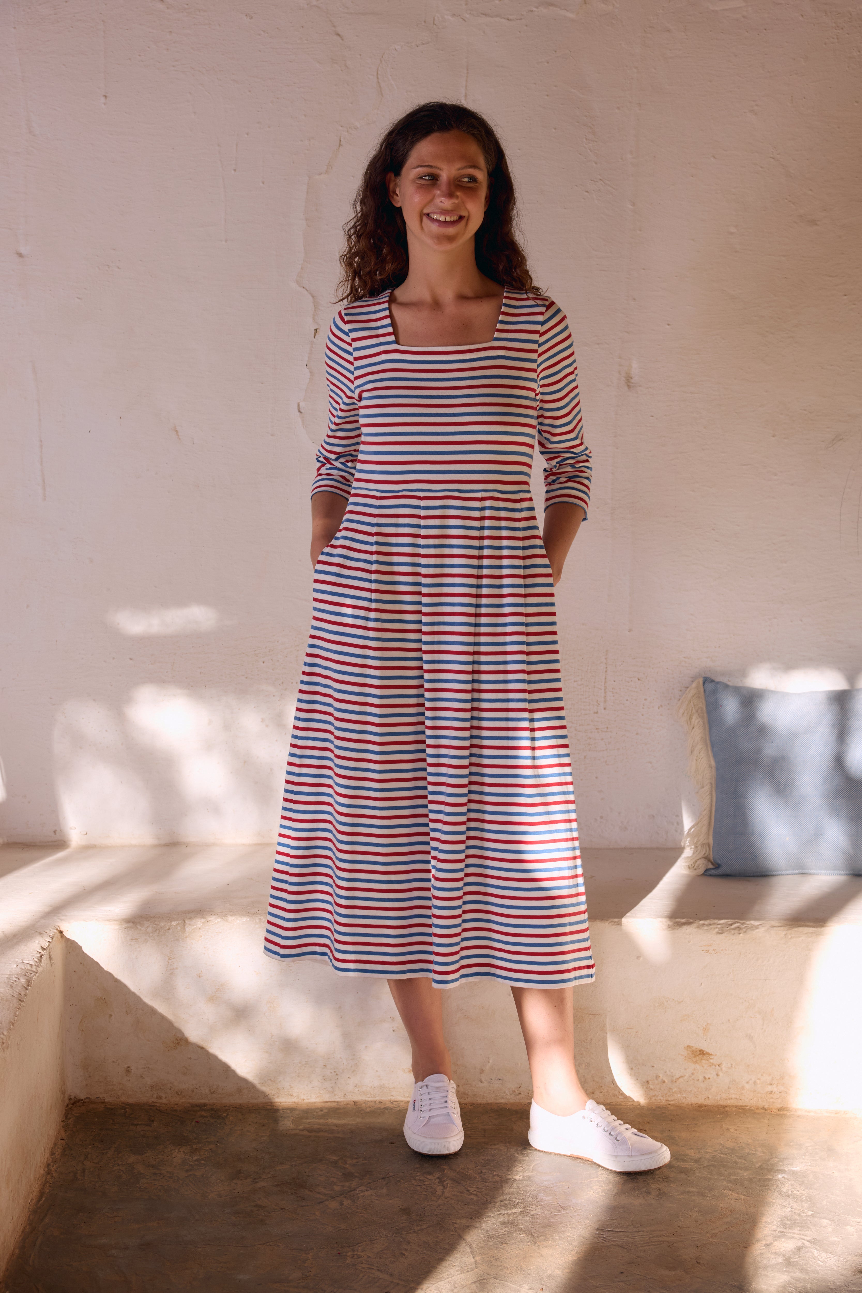 The Striped Jersey Margot Dress