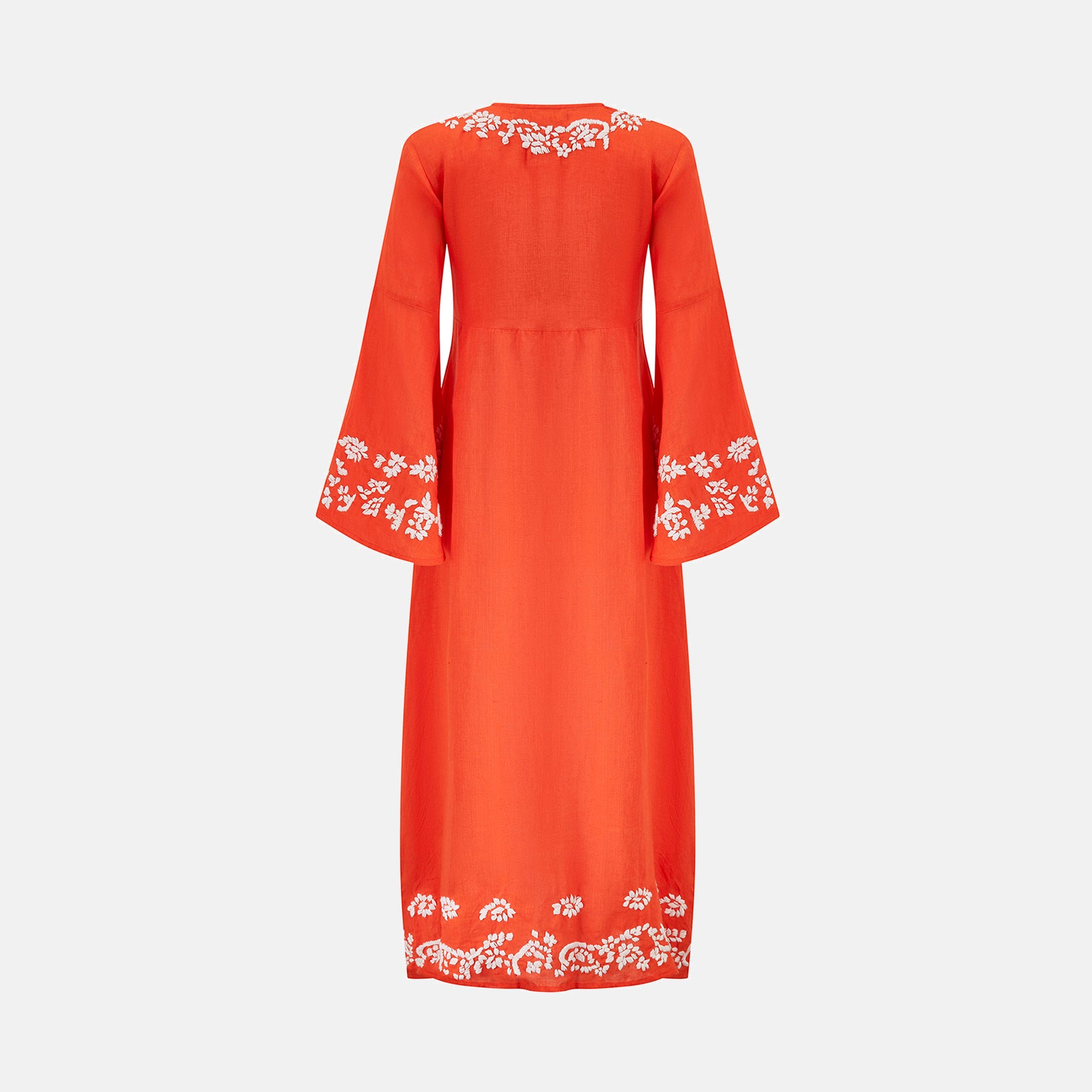 Archive Hand Embroidered Linen Dress