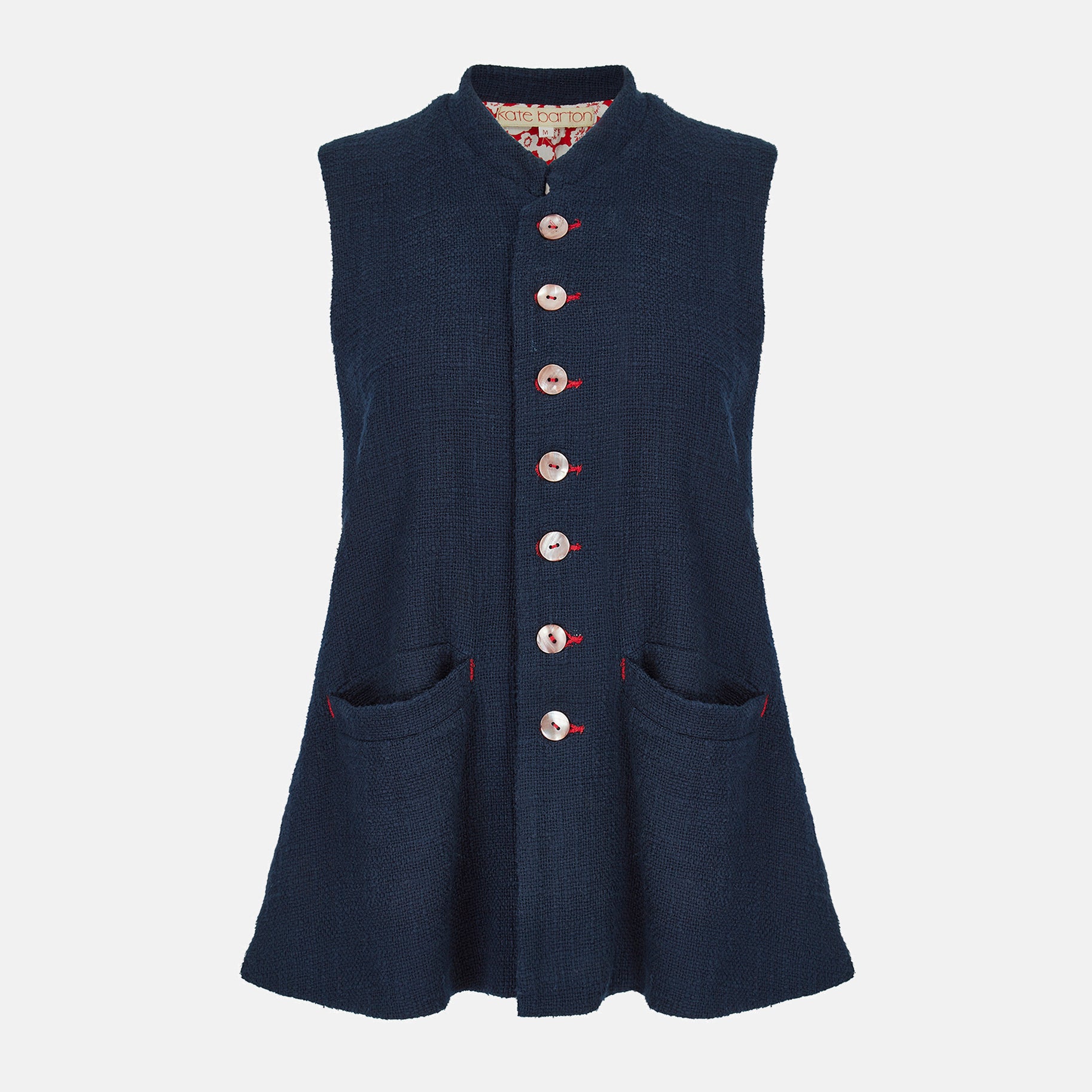 Archive Textured Cotton Waistcoat