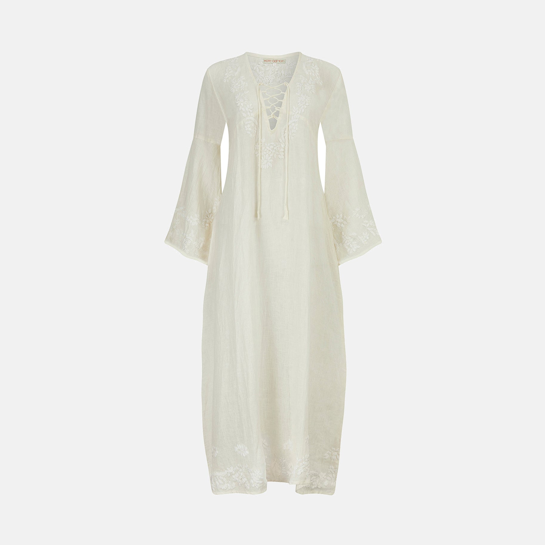 Archive Hand Embroidered Linen Dress