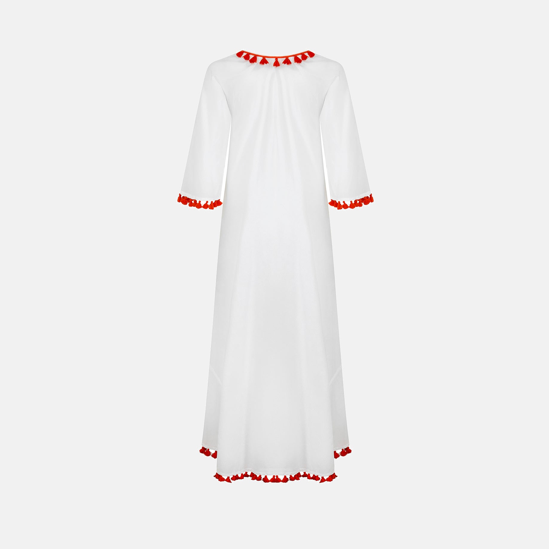 Archive Kaftan Dress with Tassels